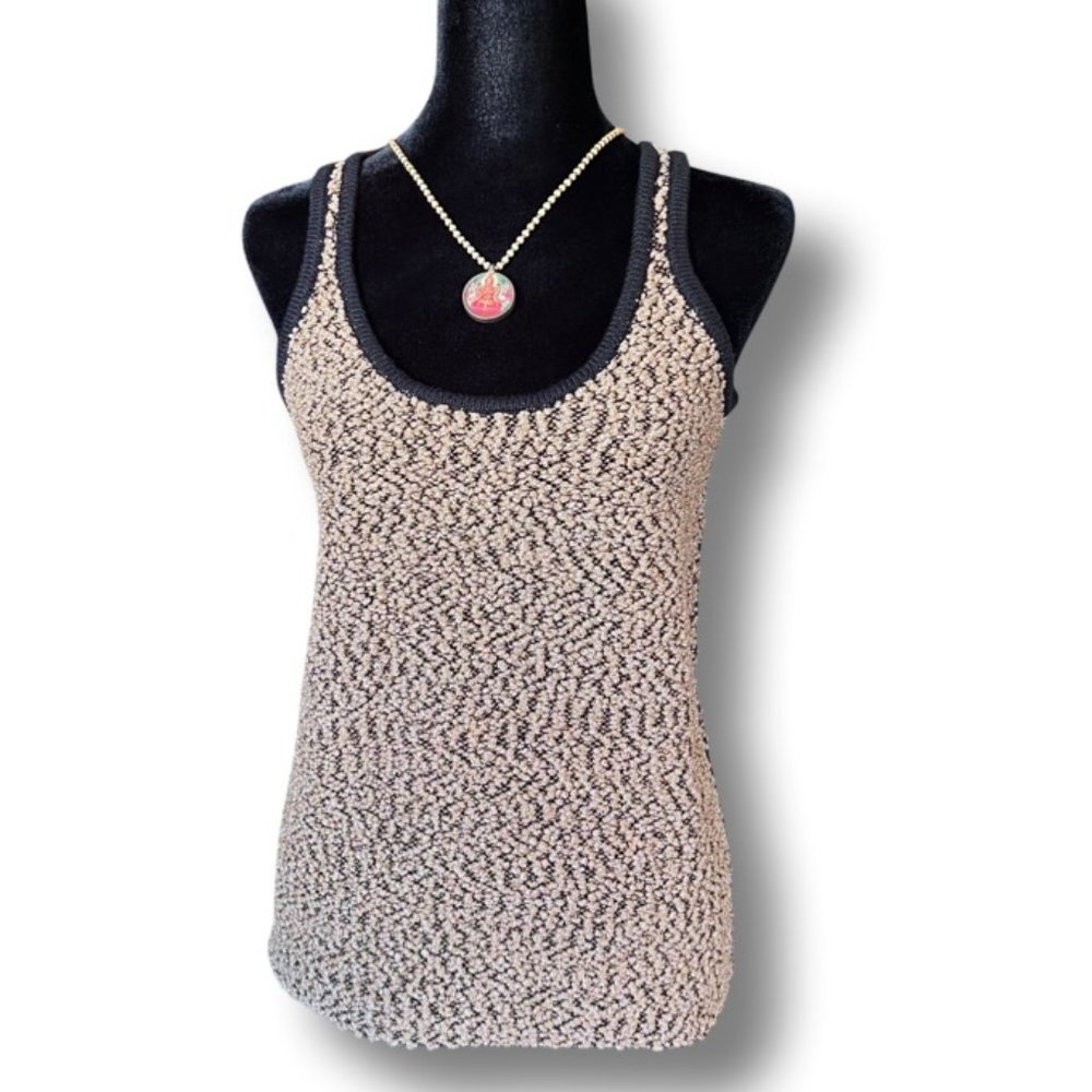 Carmen by Carmen Marc Valvo Knit Sweater - Gold